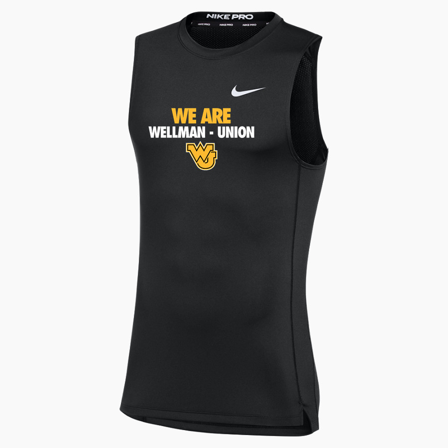 WELLMAN-UNION HIGH SCHOOL WILDCATS Nike Men's Pro Sleeveless Compression Top