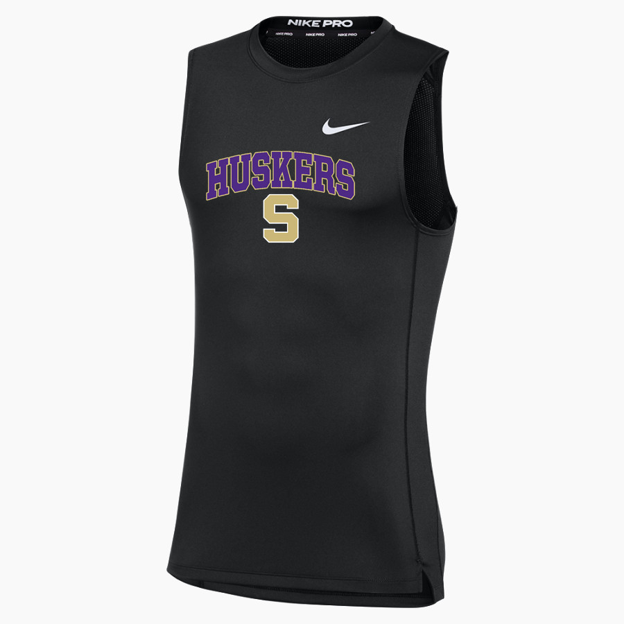 SERENA HIGH SCHOOL HUSKERS <span class="pdp-name-mascot">SERENA HUSKERS</span> Nike Men's Pro Sleeveless Compression Top
