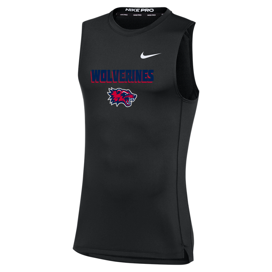 Frontier Academy Wolverines <span class="pdp-name-mascot">Frontier Academy Wolverines</span> Nike Men's Pro Sleeveless Compression Top