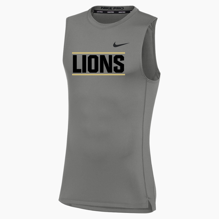 LEVERETTS CHAPEL HIGH SCHOOL LIONS <span class="pdp-name-mascot">LEVERETTS CHAPEL LIONS</span> Nike Men's Pro Sleeveless Compression Top