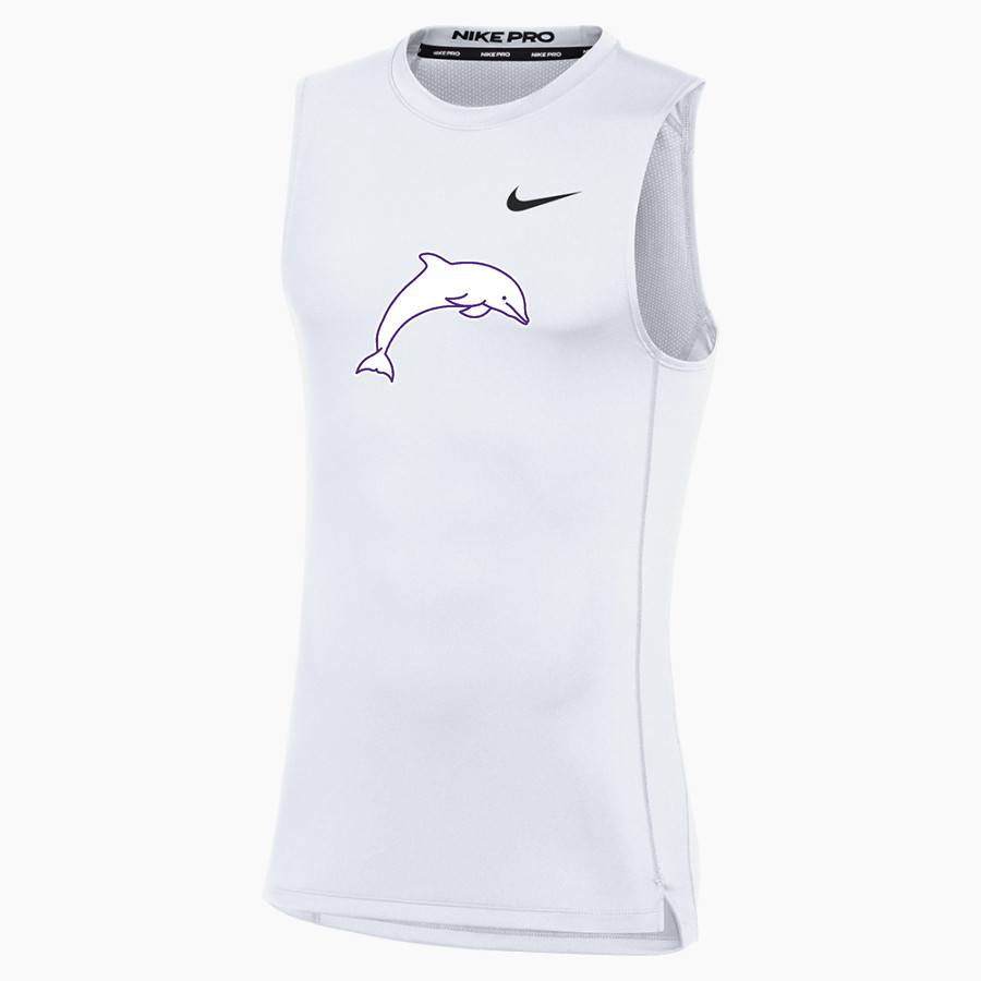 Bergman Dolphins Nike Men's Pro Sleeveless Compression Top