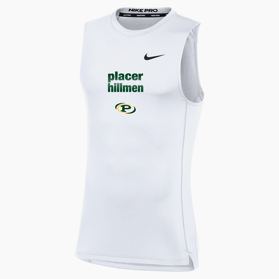 PLACER HIGH SCHOOL HILLMEN <span class="pdp-name-mascot">PLACER HILLMEN</span> Nike Men's Pro Sleeveless Compression Top