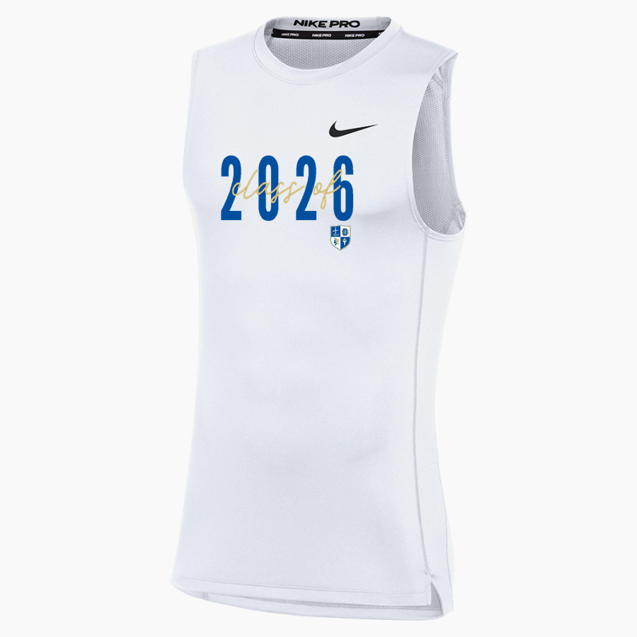Divine Savior Academy Sharks <span class="pdp-name-mascot">Divine Savior Sharks</span> Nike Men's Pro Sleeveless Compression Top