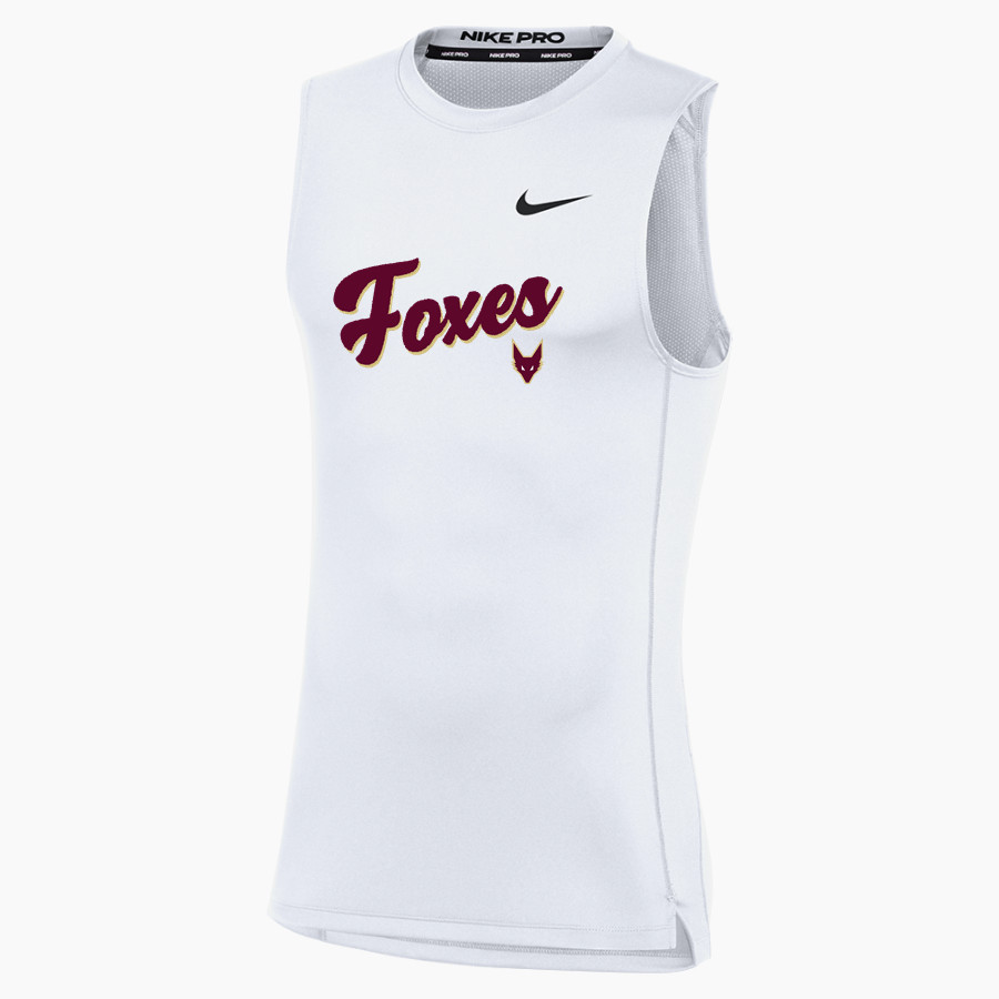 Omro School District Sideline Store <span class="pdp-name-mascot">OMRO FOXES</span> Nike Men's Pro Sleeveless Compression Top