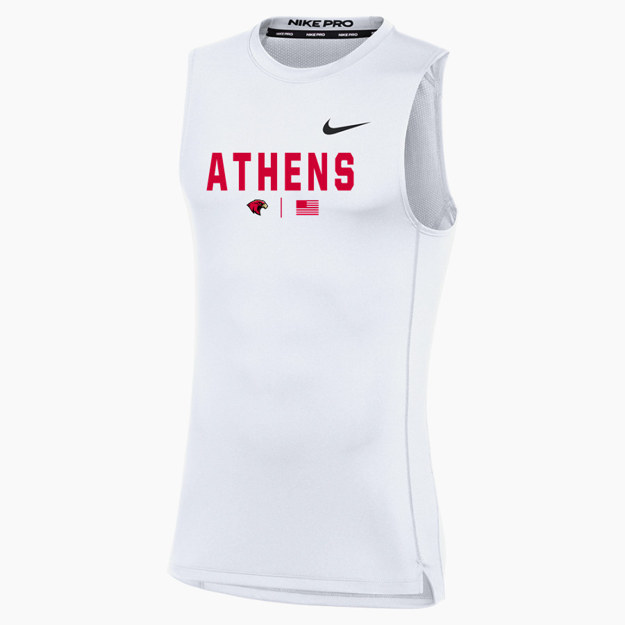 ATHENS HIGH SCHOOL RED HAWKS <span class="pdp-name-mascot">ATHENS RED HAWKS</span> Nike Men's Pro Sleeveless Compression Top