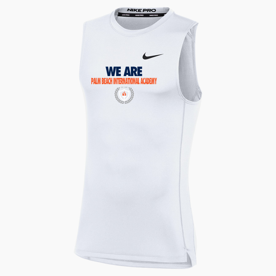 Palm Beach International Academy Palm Beach Internati <span class="pdp-name-mascot">Palm Beach International Academy</span> Nike Men's Pro Sleeveless Compression Top