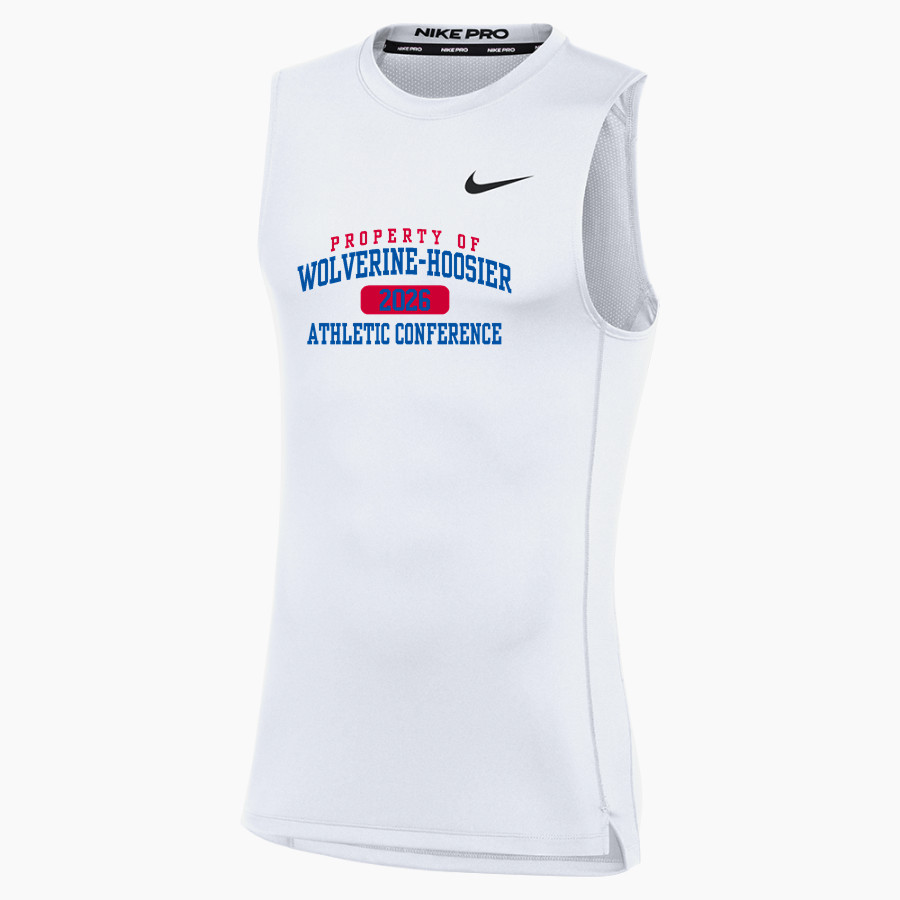 WOLVERINE-HOOSIER ATHLETIC CONFERENCE <span class="pdp-name-mascot">WOLVERINE-HOOSIER ATHLETIC CONFERENCE</span> Nike Men's Pro Sleeveless Compression Top