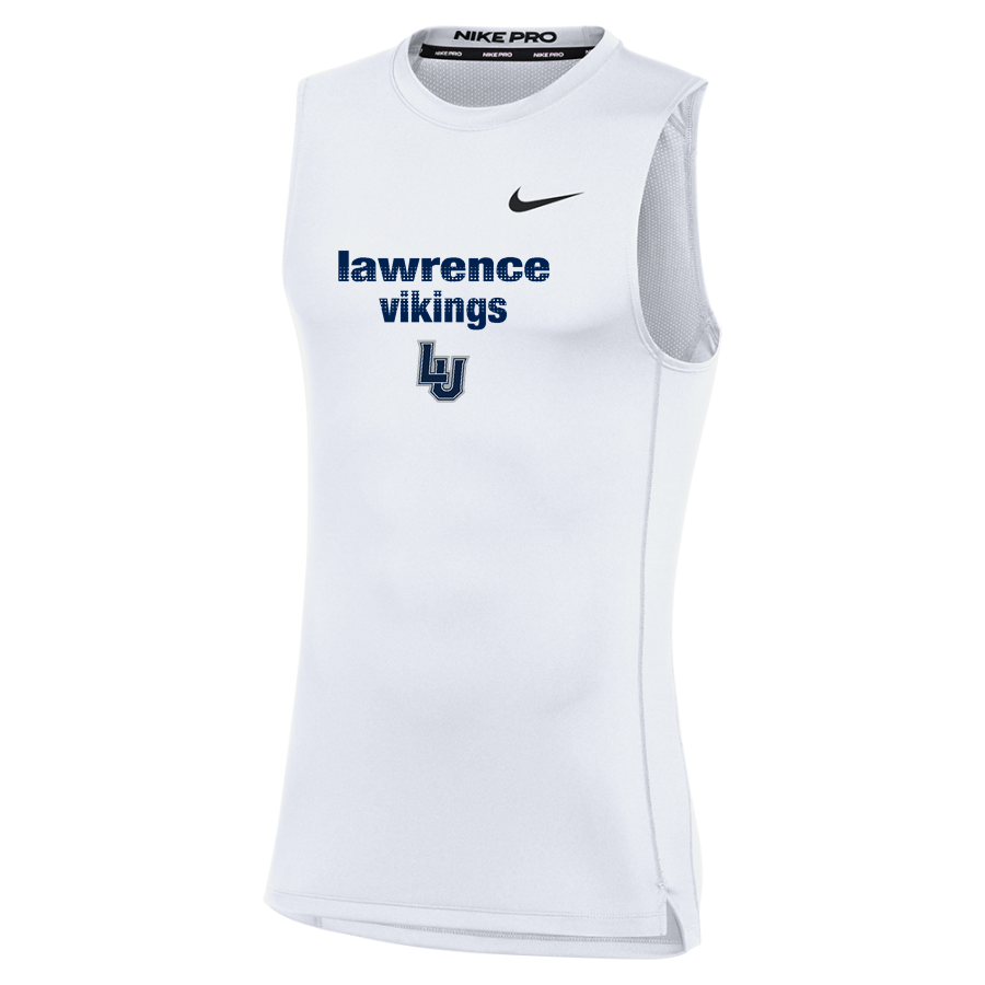 Lawrence University Vikings Online Store <span class="pdp-name-mascot">Lawrence</span> Nike Men's Pro Sleeveless Compression Top