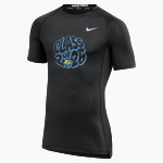 The GLOBE Academy Owls Nike Men's Pro Short Sleeve Compression Top Front Thumbnail