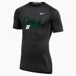Binghamton University Nike Men's Pro Short Sleeve Compression Top Front Thumbnail