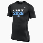 CENTRAL HIGH SCHOOL CHARGERS <span class="pdp-name-mascot">CHARGERS</span> Nike Men's Pro Short Sleeve Compression Top Front Thumbnail