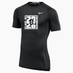 Oakwood Hawks <span class="pdp-name-mascot">Oakwood Hawks</span> Nike Men's Pro Short Sleeve Compression Top Front Thumbnail