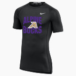 ALPINE HIGH SCHOOL BUCKS <span class="pdp-name-mascot">ALPINE BUCKS</span> Nike Men's Pro Short Sleeve Compression Top Front Thumbnail