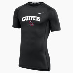 Curtis Warriors <span class="pdp-name-mascot">Curtis Warriors</span> Nike Men's Pro Short Sleeve Compression Top Front Thumbnail