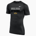 Walla Walla Wolves <span class="pdp-name-mascot">Walla Walla Wolves</span> Nike Men's Pro Short Sleeve Compression Top Front Thumbnail
