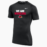 Wheeling University Cardinals Online Store Nike Men's Pro Short Sleeve Compression Top Front Thumbnail