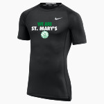 St. Mary's Dragons Nike Men's Pro Short Sleeve Compression Top Front Thumbnail