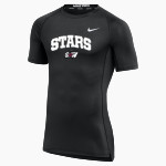Southwest Christian Stars Nike Men's Pro Short Sleeve Compression Top Front Thumbnail