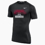 CARDINAL HIGH SCHOOL HUSKIES <span class="pdp-name-mascot">CARDINAL HUSKIES</span> Nike Men's Pro Short Sleeve Compression Top Front Thumbnail