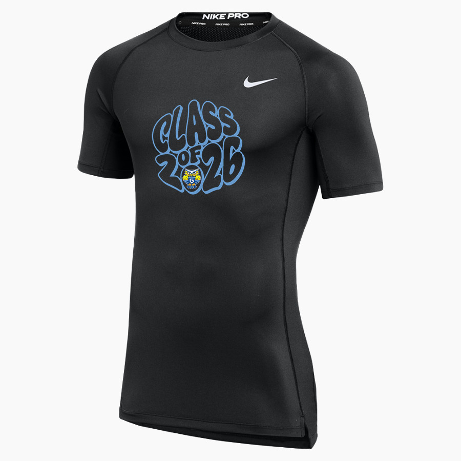 The GLOBE Academy Owls Nike Men's Pro Short Sleeve Compression Top