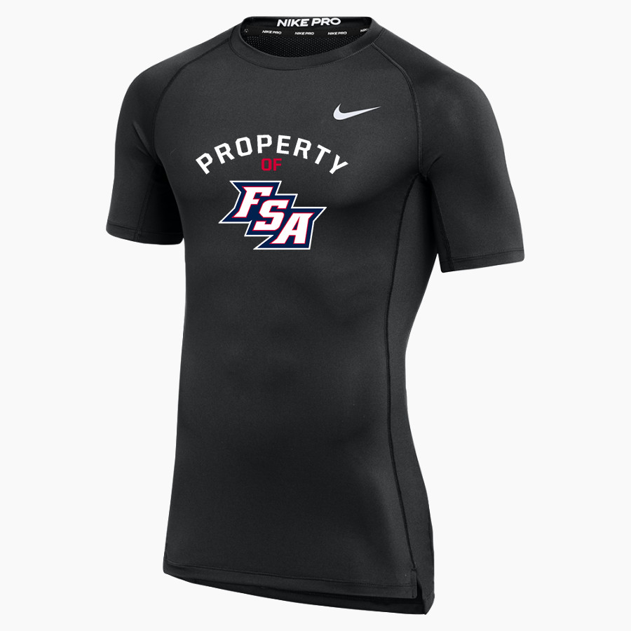Fulton Science Academy Mustangs <span class="pdp-name-mascot">Fulton Science Academy Mustangs</span> Nike Men's Pro Short Sleeve Compression Top