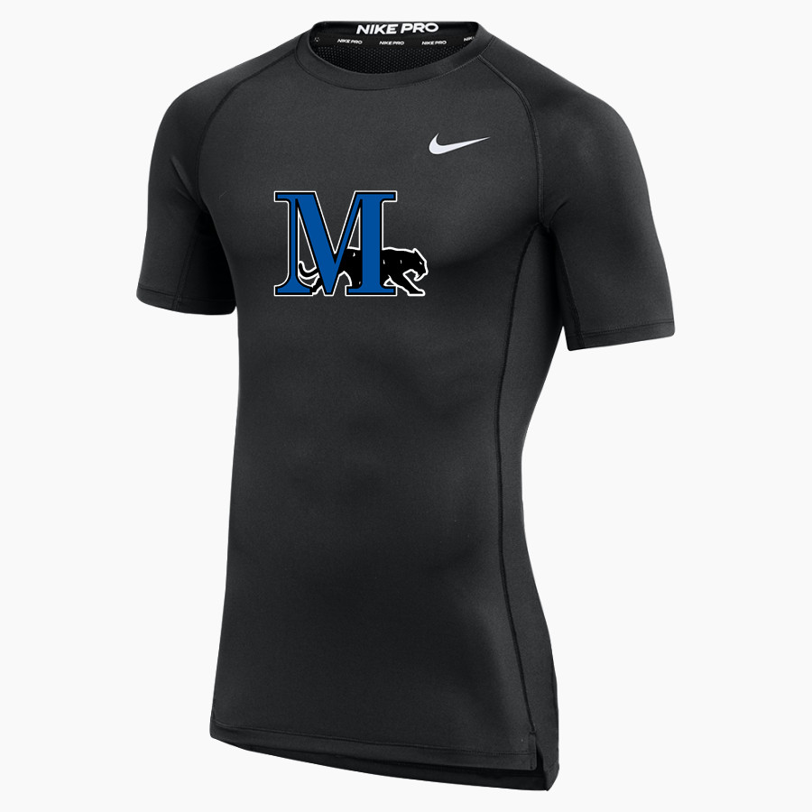 Marian SABRES Nike Men's Pro Short Sleeve Compression Top