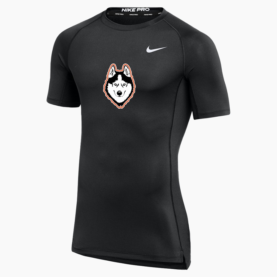 ABSAROKEE HIGH SCHOOL HUSKIES Nike Men's Pro Short Sleeve Compression Top