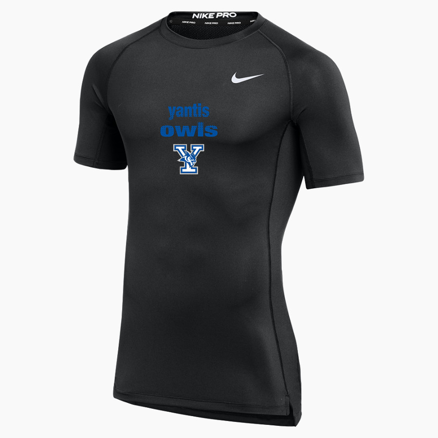 YANTIS HIGH SCHOOL OWLS <span class="pdp-name-mascot">YANTIS OWLS</span> Nike Men's Pro Short Sleeve Compression Top