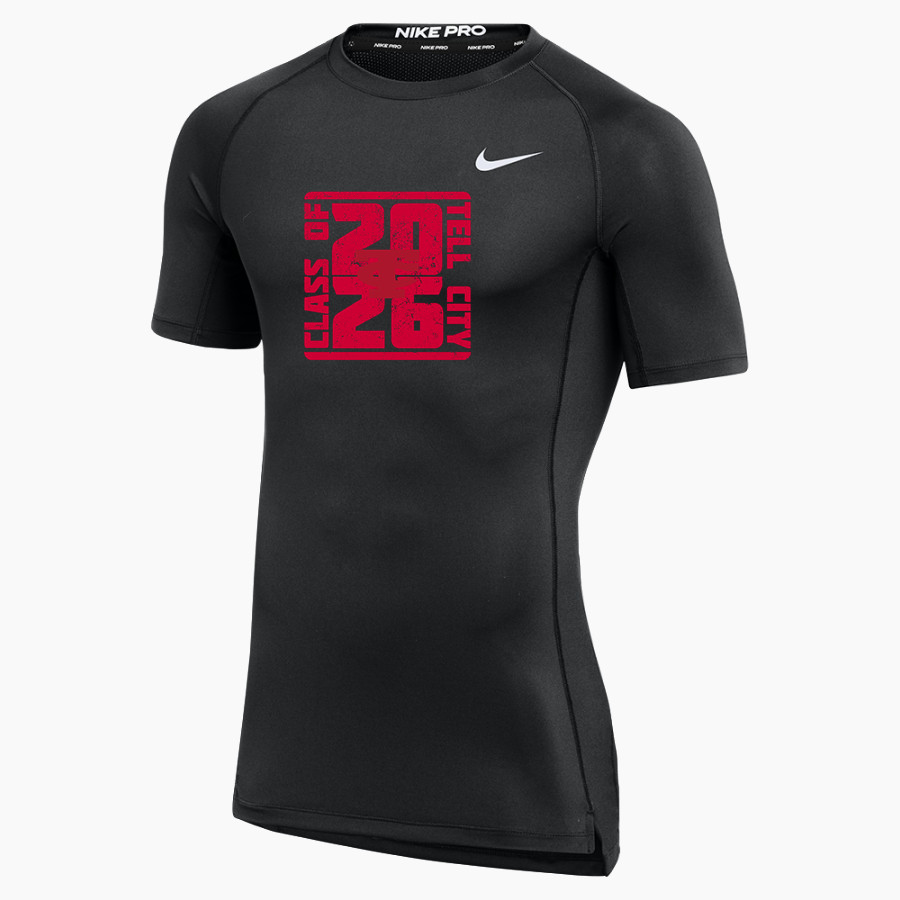 Tell City Marksmen Nike Men's Pro Short Sleeve Compression Top