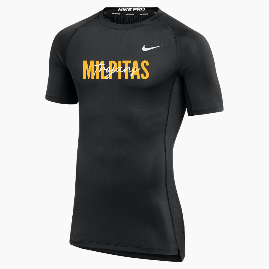 Milpitas Trojans Nike Men's Pro Short Sleeve Compression Top