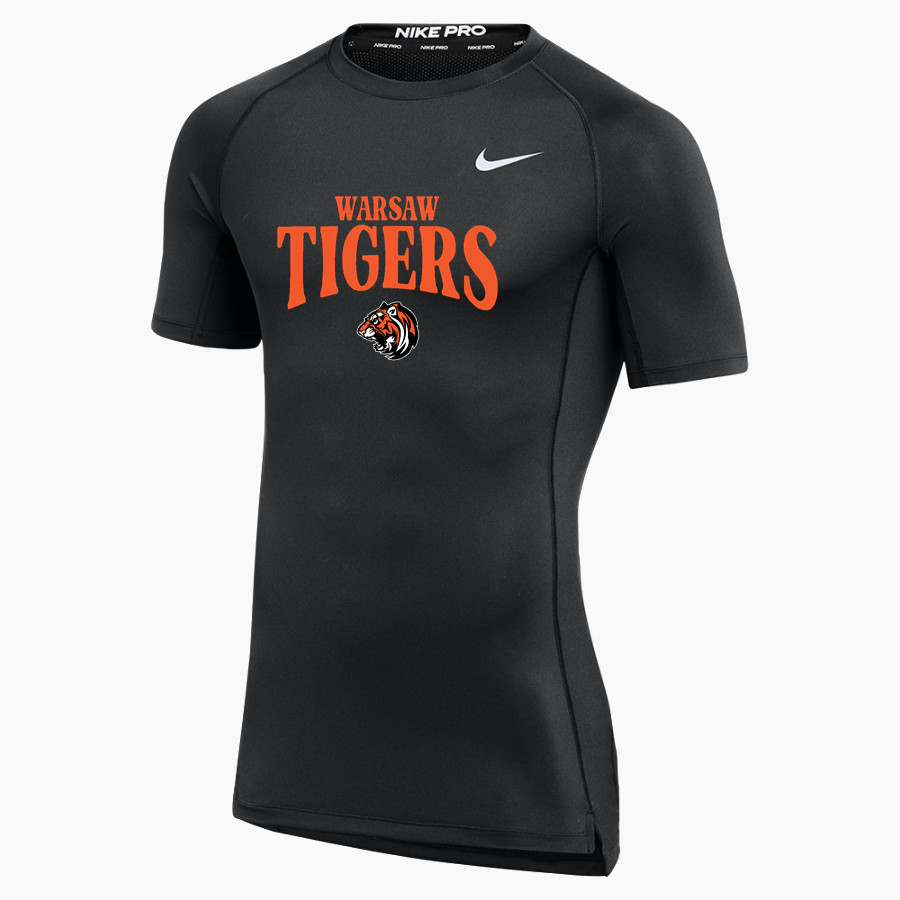 WARSAW HIGH SCHOOL TIGERS <span class="pdp-name-mascot">WARSAW TIGERS</span> Nike Men's Pro Short Sleeve Compression Top
