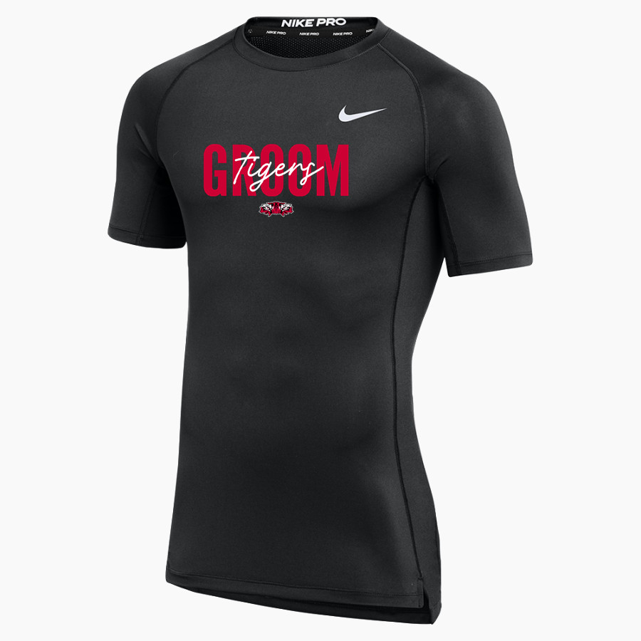 GROOM HIGH SCHOOL TIGERS Nike Men's Pro Short Sleeve Compression Top