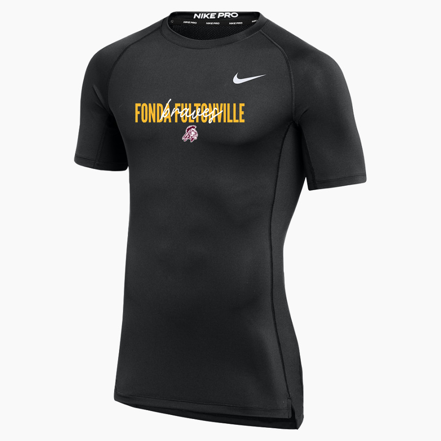 FONDA FULTONVILLE HIGH SCHOOL BRAVES <span class="pdp-name-mascot">FONDA FULTONVILLE BRAVES</span> Nike Men's Pro Short Sleeve Compression Top