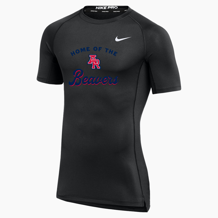 American River Beavers Nike Men's Pro Short Sleeve Compression Top