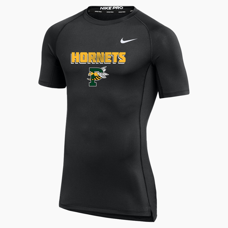 PREBLE HIGH SCHOOL HORNETS Nike Men's Pro Short Sleeve Compression Top