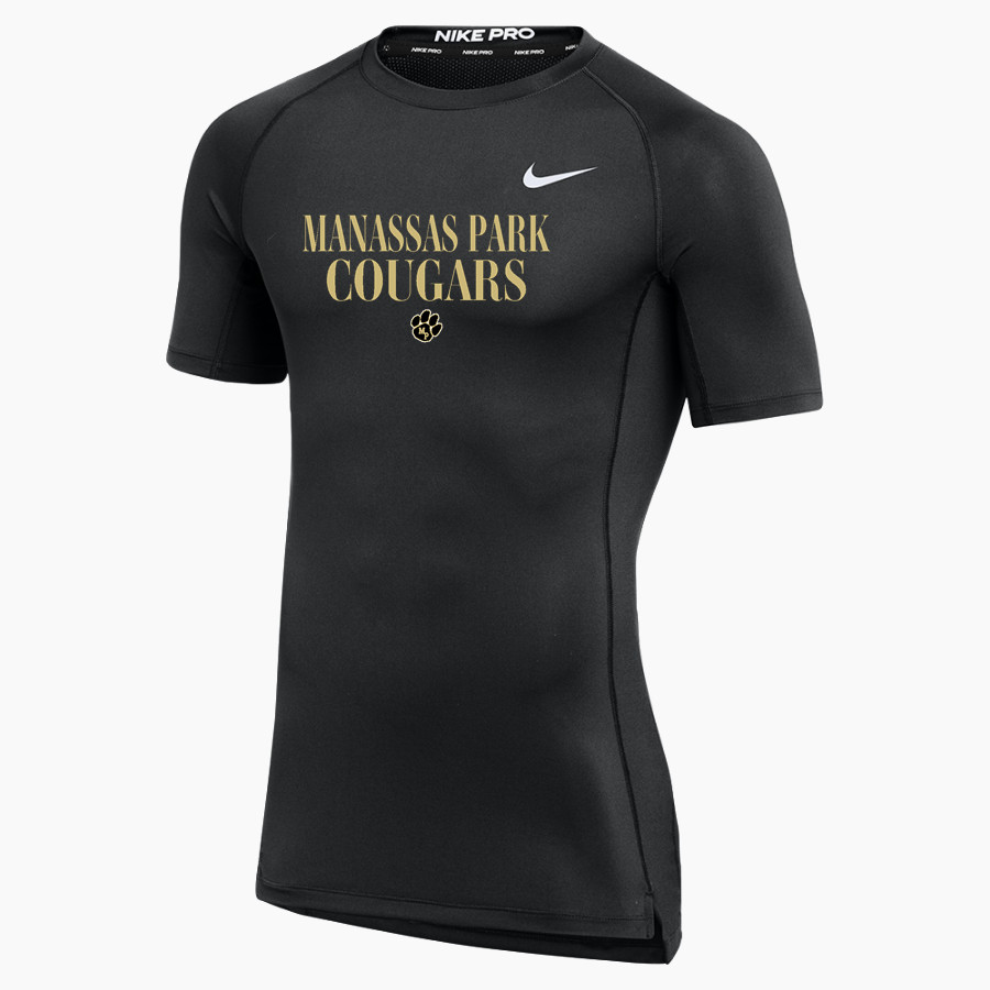 Manassas Park Cougars Nike Men's Pro Short Sleeve Compression Top