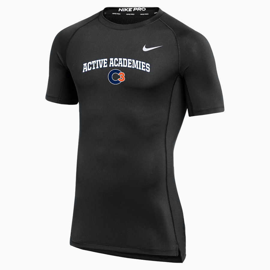 Active Academies Active Academy <span class="pdp-name-mascot">Active Academy</span> Nike Men's Pro Short Sleeve Compression Top