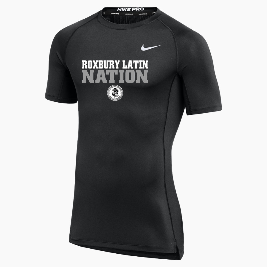 Roxbury Latin <span class="pdp-name-mascot">Roxbury Latin Foxes</span> Nike Men's Pro Short Sleeve Compression Top