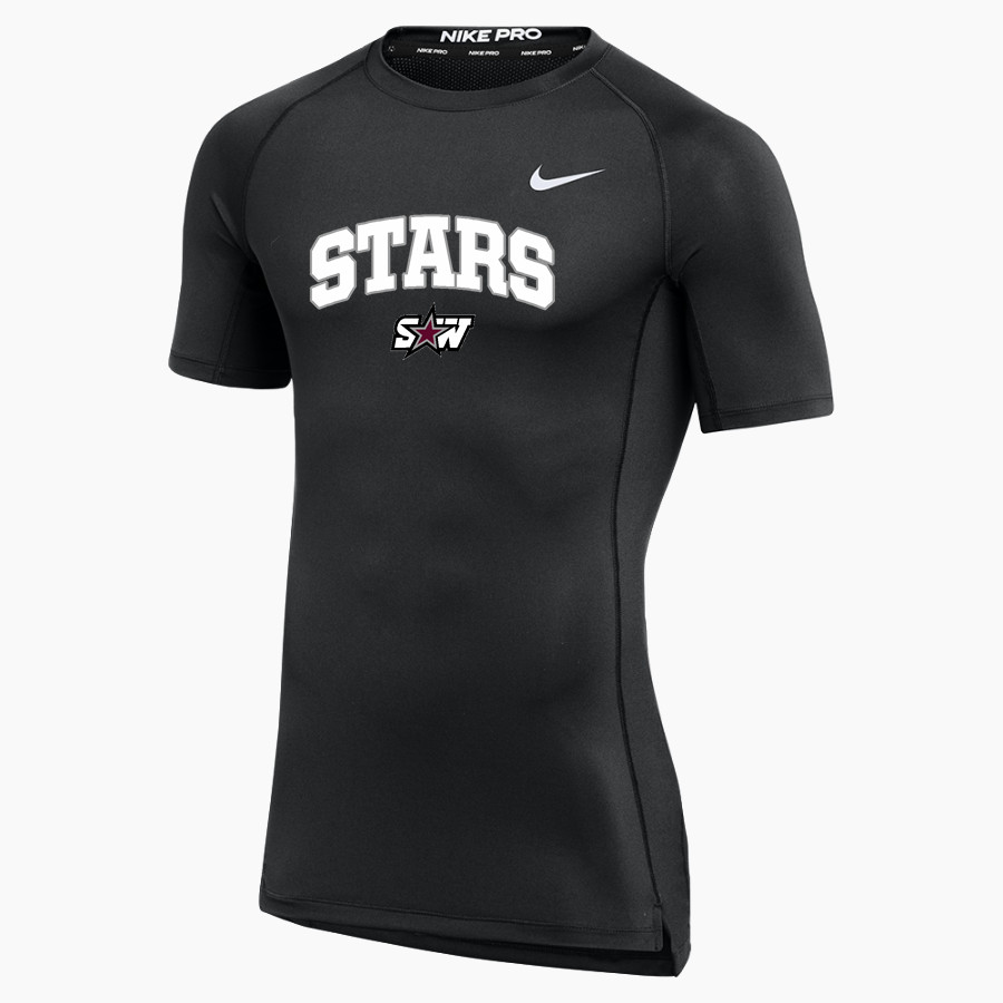 Southwest Christian Stars Nike Men's Pro Short Sleeve Compression Top