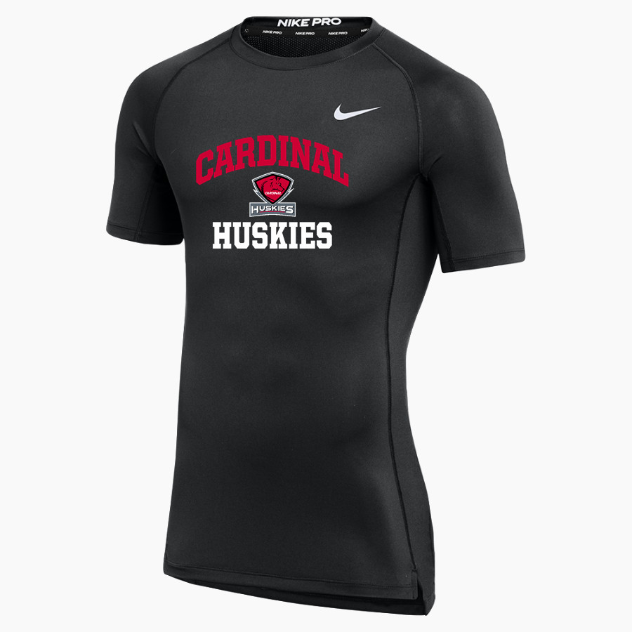 CARDINAL HIGH SCHOOL HUSKIES <span class="pdp-name-mascot">CARDINAL HUSKIES</span> Nike Men's Pro Short Sleeve Compression Top
