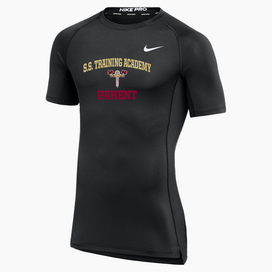 S.S. Training Academy Online Apparel Store <span class="pdp-name-mascot">Sport Science Training Academy</span> Nike Men's Pro Short Sleeve Compression Top