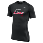 Lockwood Lions <span class="pdp-name-mascot">Lockwood Lions</span> Nike Men's Pro Short Sleeve Compression Top Front Thumbnail