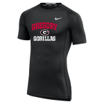 GREGORY HIGH SCHOOL GORILLAS <span class="pdp-name-mascot">GREGORY GORILLAS</span> Nike Men's Pro Short Sleeve Compression Top Front Thumbnail