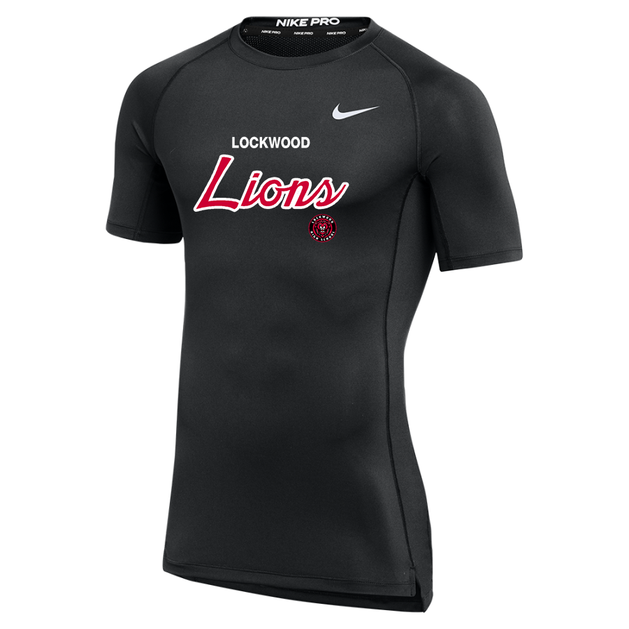 Lockwood Lions <span class="pdp-name-mascot">Lockwood Lions</span> Nike Men's Pro Short Sleeve Compression Top
