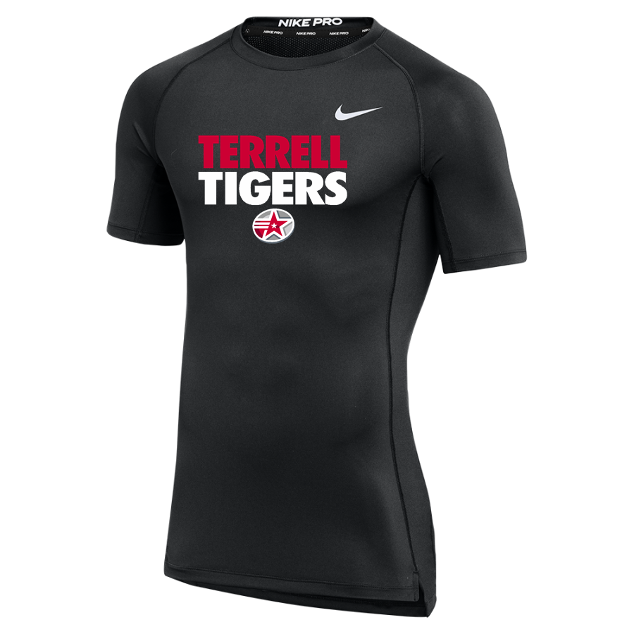 TERRELL HIGH SCHOOL TIGERS <span class="pdp-name-mascot">TERRELL TIGERS</span> Nike Men's Pro Short Sleeve Compression Top