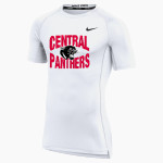 CENTRAL HIGH SCHOOL PANTHERS Nike Men's Pro Short Sleeve Compression Top Front Thumbnail