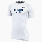 La Lumiere School Lakers Online Store <span class="pdp-name-mascot">La Lumiere Lakers</span> Nike Men's Pro Short Sleeve Compression Top Front Thumbnail