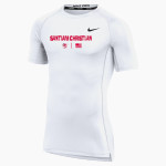 SANTIAM CHRISTIAN HIGH SCHOOL EAGLES <span class="pdp-name-mascot">SANTIAM CHRISTIAN EAGLES</span> Nike Men's Pro Short Sleeve Compression Top Front Thumbnail