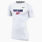 Tesoro Titans <span class="pdp-name-mascot">Tesoro Titans</span> Nike Men's Pro Short Sleeve Compression Top Front Thumbnail