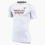 Forest Lake Rangers Nike Men's Pro Short Sleeve Compression Top Front Thumbnail